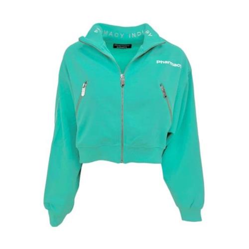 Track Jacket met volledige rits en logo print Pharmacy Industry , Gree...