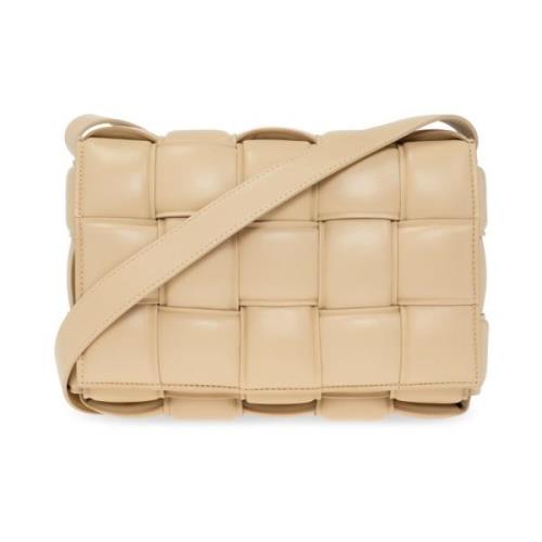 Gevoerde Cassette Kleine schoudertas Bottega Veneta , Beige , Dames