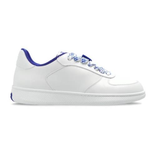 Leren Sneakers Burberry , White , Dames