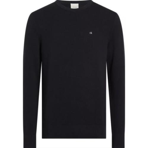 Moderne Micro Pique Pullover Calvin Klein , Black , Heren