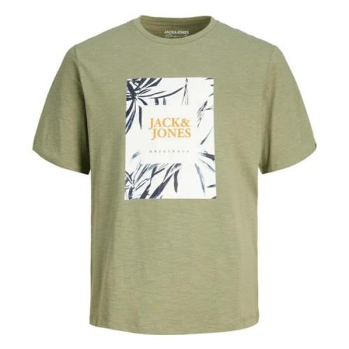 Bedrukt T-shirt Jack & Jones , Green , Heren