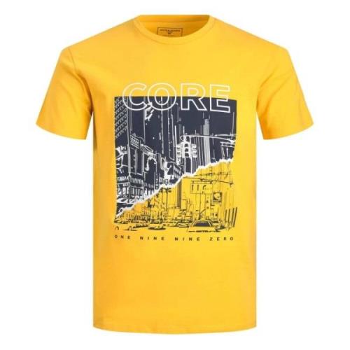 Heren T-shirt Jack & Jones , Yellow , Heren