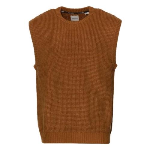 Rubber vest Jack & Jones , Brown , Heren