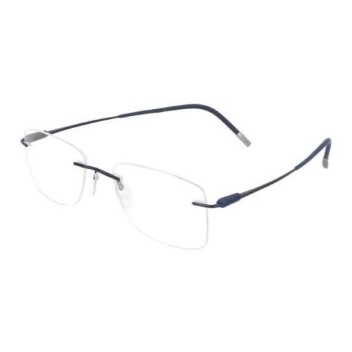 Titanium Square Frame Glasses Silhouette , White , Unisex