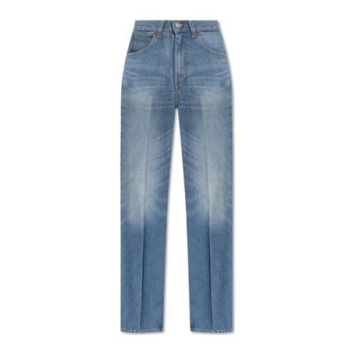 Jeans met logo Victoria Beckham , Blue , Dames