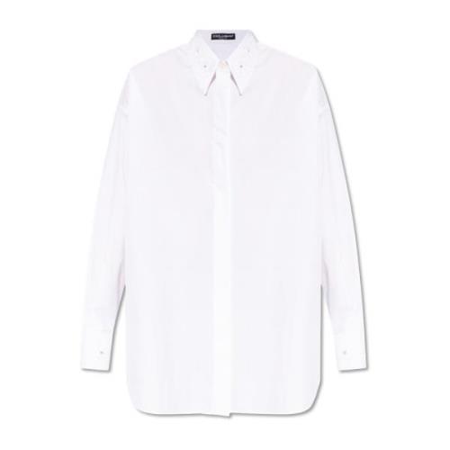 Shirt met bloemenmotief Dolce & Gabbana , White , Dames