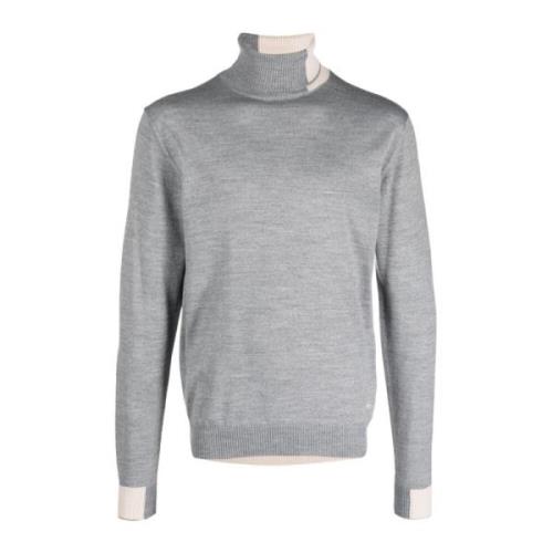 Heren Crew Neck Trui, Wol Manuel Ritz , Gray , Heren