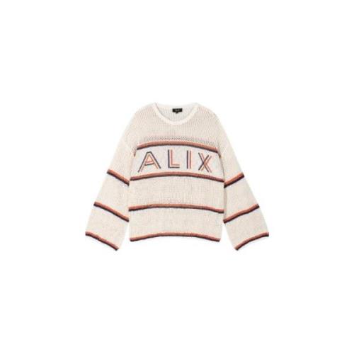 Stijlvolle Ajour Pullover Alix The Label , Multicolor , Dames