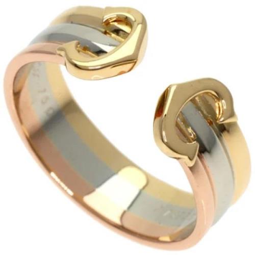 Pre-owned Rose Gold rings Cartier Vintage , Yellow , Dames