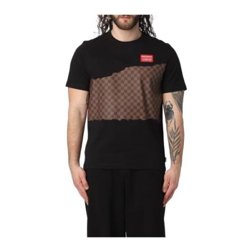 Katoenen T-shirt met korte mouwen Sprayground , Black , Heren