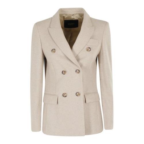 Stijlvolle Jas Seventy , Beige , Dames