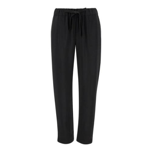 Zwarte Viscose Buddy Broek Semicouture , Black , Dames