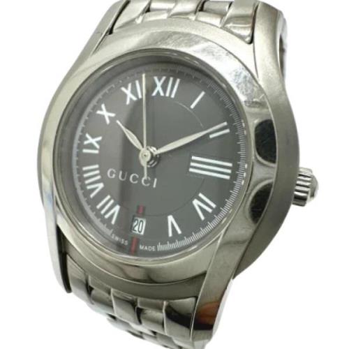 Pre-owned Stainless Steel watches Gucci Vintage , Gray , Dames