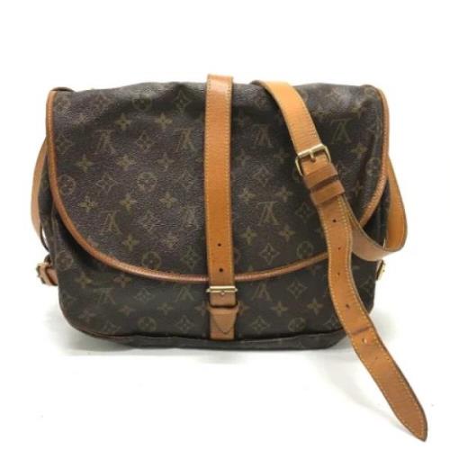 Pre-owned Canvas louis-vuitton-bags Louis Vuitton Vintage , Brown , Da...