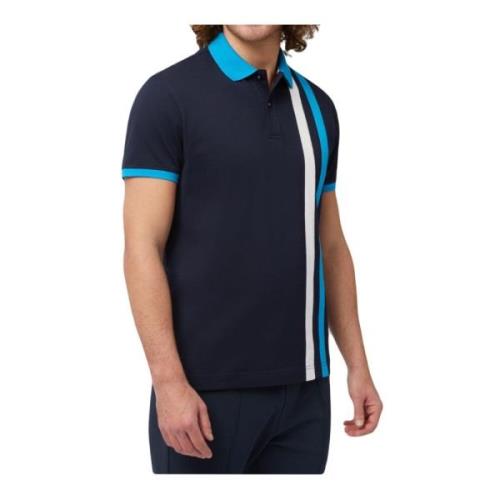 Blauw Katoenen Poloshirt Harmont & Blaine , Blue , Heren