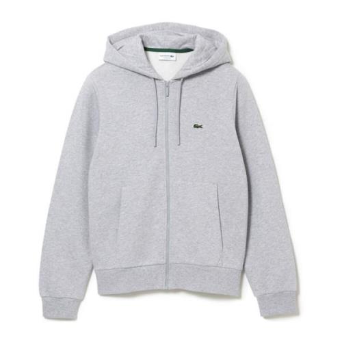 Hoodie met rits Lacoste , Gray , Heren