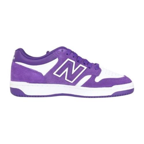 Klassieke Wit Paarse Sneakers New Balance , Purple , Dames