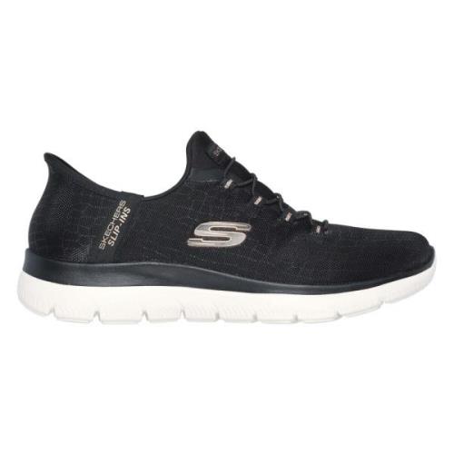 Slip-ins Summits Sneakers Skechers , Black , Dames