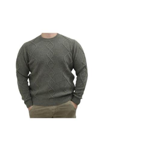 Ronde Hals Trui Cashmere Company , Green , Heren