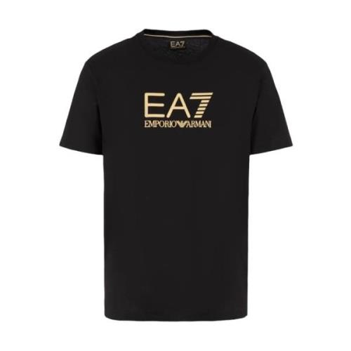 Korte Mouw T-Shirt Sportieve Eigentijdse Stijl Emporio Armani EA7 , Bl...