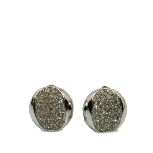 Pre-owned Silver earrings Dior Vintage , Gray , Dames