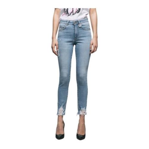 Vintage Skinny Jeans voor Vrouwen Gaëlle Paris , Blue , Dames