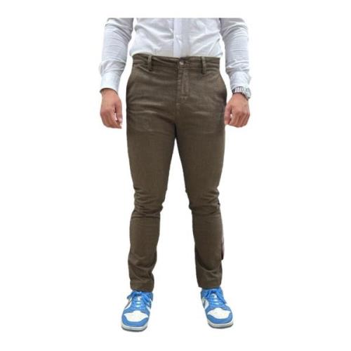 Chino Broek Gaudi , Brown , Heren