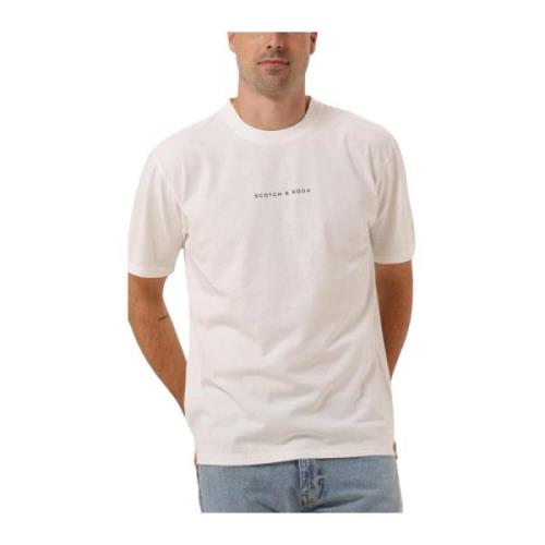 Relaxed Fit Applique Artwork T-shirt Scotch & Soda , White , Heren