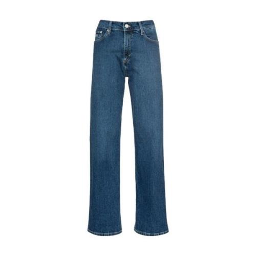 Klassieke Straight Fit Denim Jeans Tommy Jeans , Blue , Dames