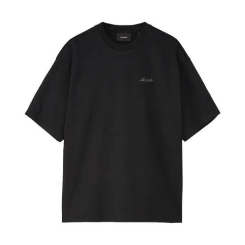 Minimalistisch Geborduurd Oversized T-Shirt Axel Arigato , Black , Her...