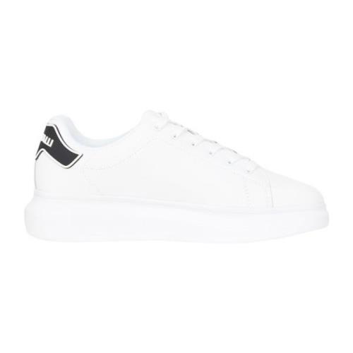 Witte Sneakers met Logo Hiel Just Cavalli , White , Heren