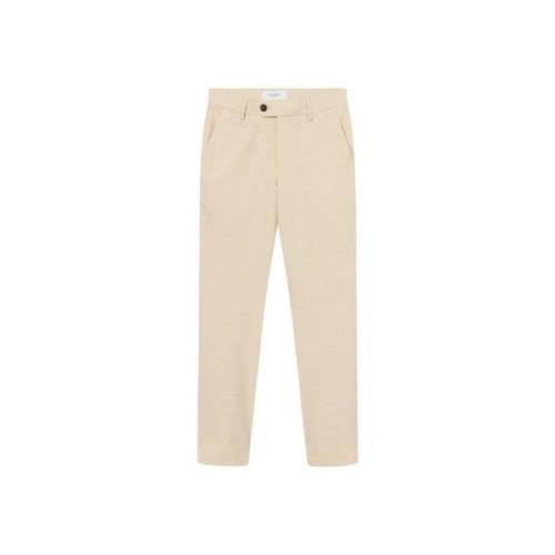 Twill Suit Pants Les Deux , Beige , Heren