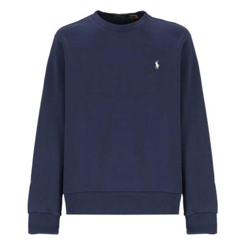 Blauw Katoen Crew Neck Sweatshirt Ralph Lauren , Blue , Heren