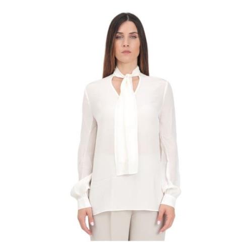 Ivoor Geborduurde Blouse Armani Exchange , White , Dames