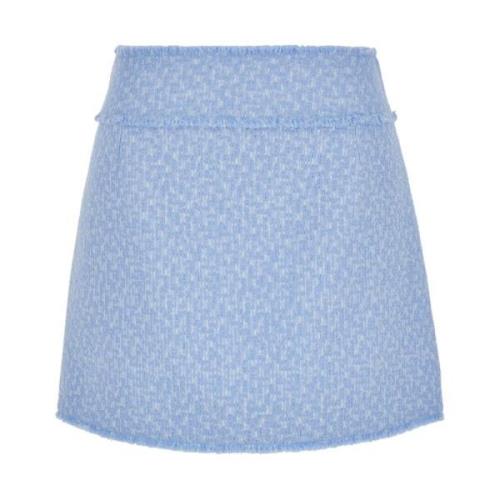 Tweed A Line Rok Dolce & Gabbana , Blue , Dames