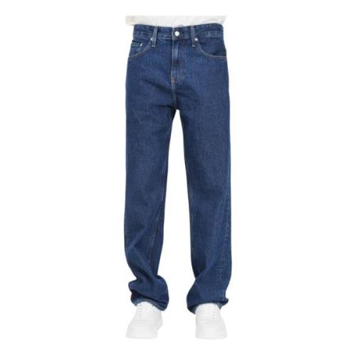 90's Straight Denim Jeans Calvin Klein Jeans , Blue , Heren