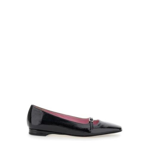 Emilie Platte Schoenen in Zwart Carel , Black , Dames