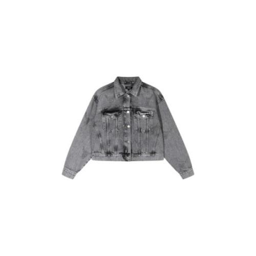 Strass Bull Jacket Alix The Label , Gray , Dames