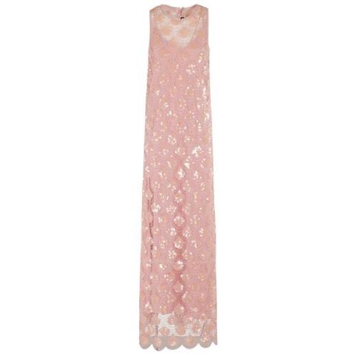 Elegante Maxi Jurk Rotate Birger Christensen , Pink , Dames