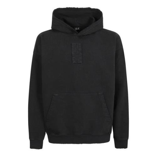 Zwarte Lasergegraveerde Hoodie met Koord 44 Label Group , Black , Here...