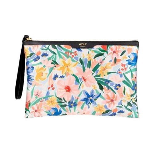 Glanzende Satijnen Avond Clutch Wouf , Multicolor , Dames