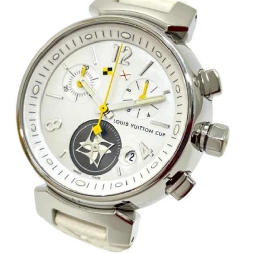 Pre-owned Stainless Steel watches Louis Vuitton Vintage , White , Dame...