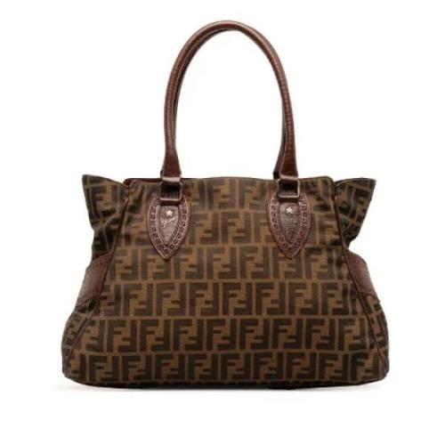 Pre-owned Canvas totes Fendi Vintage , Brown , Dames