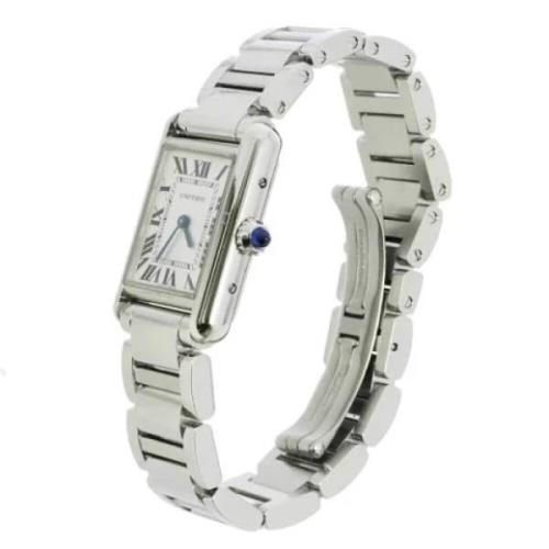 Pre-owned Stainless Steel watches Cartier Vintage , Gray , Dames