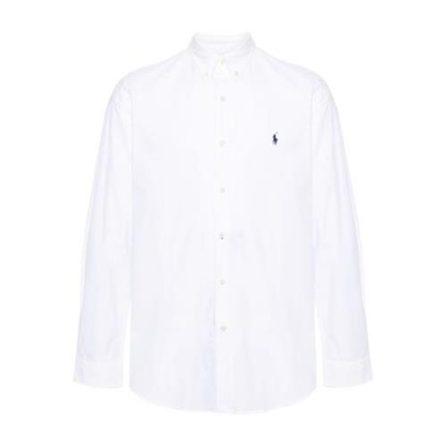 Geborduurde Pony Wit Overhemd Polo Ralph Lauren , White , Heren