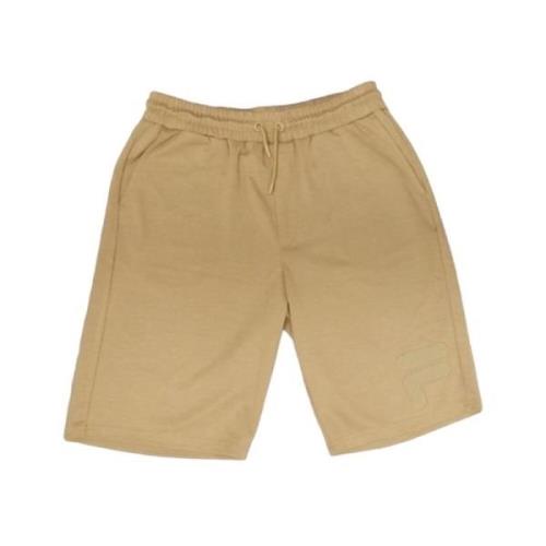 Heren Shorts Calp Fam0312 Katoen Fila , Beige , Heren