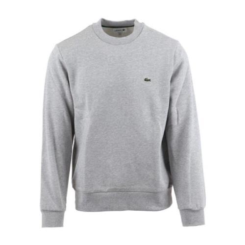 Klassieke Krokodil Sweater Lacoste , Gray , Heren