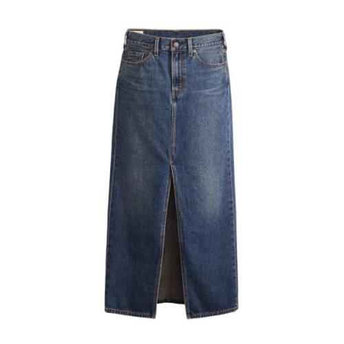 Enkellange Rok Levi's , Blue , Dames