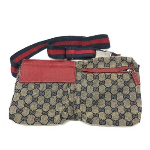 Pre-owned Canvas gucci-bags Gucci Vintage , Blue , Heren