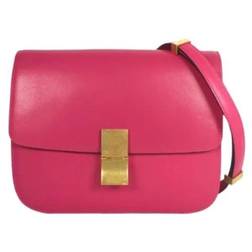 Pre-owned Leather handbags Celine Vintage , Pink , Dames